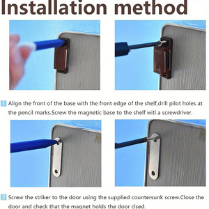 Plastic Magnetic <b>Door</b> Drawer Cabinet Catch <b>Door</b> Holder Magnet - Product Image 5