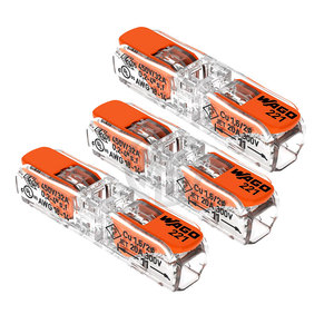 221-2411 Copper Contact <b>Wire</b> Connector <b>LED</b> <b>Lighting</b> PC Housing 3p 32A 500V IP20 Max 3mm Transparent for Various <b>Wire</b> Types - Product Image 2