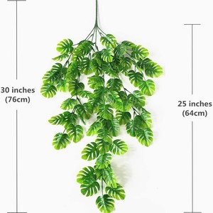Guirnaldas de Helecho Artificial de Plástico para Decoración de Paredes, Fondo de Plantas Verdes para Bodas, Decoración de Oficina - Product Image 5
