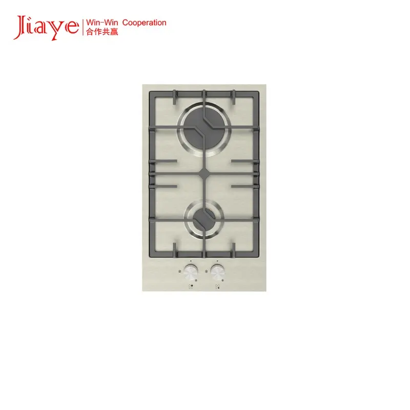 Jiaye JY-S2005 כיריים גז באיכות גבוהה אופנה 2 מבערים כיריים גז תמיכת מחבת ברזל יצוק מכשיר מטבח מובנה כיריים גז