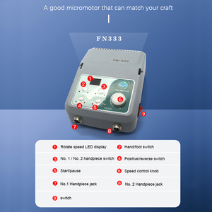 Pulidor eléctrico dental FN333 Pulidor de laboratorio dental con dos bolígrafos Micromotor <span class=keywords><strong>Handpiece</strong></span> - Product Image 6