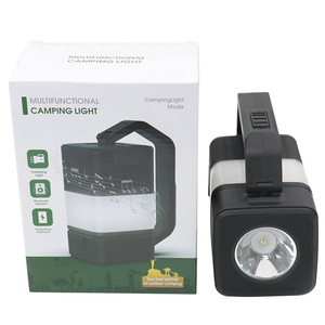 Lampe de camping portable à LED avec haut-parleur Bluetooth, lampe d'extérieur rechargeable par USB, lumière blanche, design 3 en 1 - Product Image 2
