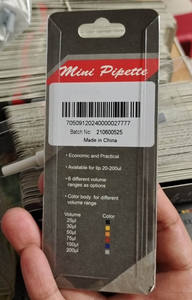 มินิปิเปตต์ปริมาณคงที่ปิเปตไมโครปิเปต10ul <span class=keywords><strong>20ul</strong></span> 25ul 30ul 50ul 60ul 75ul 200ul 100ul - Product Image 4