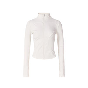 Chaqueta Ajustada de Manga Larga <span class=keywords><strong>Super</strong></span> Slimming de Spandex/Poliéster para Mujer, Top de Yoga Lulu de Secado Rápido para Deportes al Aire Libre y Running - Product Image 4