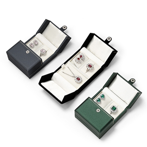 FANXI Custom logo Wholesale Jewelry Velvet <b>Earrings</b> Necklace Bracelet Packaging <b>Box</b> Ring Jewelry Set <b>Box</b> - Product Image 1