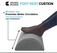Repose-pieds pour sous le bureau au travail Repose-pieds en mousse à mémoire de forme Repose-pieds réglable pour le bureau Jeux sur ordinateur et maison