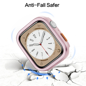 แฟชั่นหรูหราอลูมิเนียมอัลลอยด์สำหรับแอปเปิ้ลวอทช์อัลตร้า 3 ซีรีส์ 11/10/9/8/<span class=keywords><strong>7</strong></span>/SE 49 มม.46 มม.42 มม.45 มม.41 มม.ป้องกันกรณีกันชน - Product Image 4