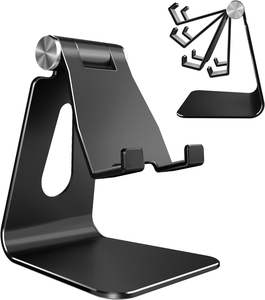 Aluminum Adjustable Phone <b>Holder</b> for Desk Table, Universal Mobile <b>Holder</b> Compatible with <b>IPhone</b>, Samsung, Huawei, Xiaomi - Product Image 5
