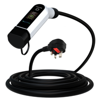 Chargeur de voiture électrique portable 3,2 kW, type A+DC6mA, protection RCD, prise UK, 8/10/13A réglable, IP65