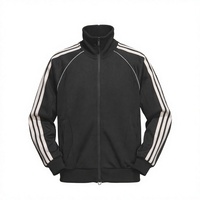 Ensemble de survêtement noir pour homme, respirant, en spandex et nylon, tenue de sport athlétique à fermeture éclair intégrale, collection printemps