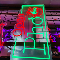 Enseigne néon LED en acrylique personnalisée avec lumières néon, entrée 5V, couleur RVB, montage mural pour publicité et décoration