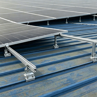 Supports de panneaux solaires en alliage d'aluminium personnalisables YUJI JF-03, structure de montage réglable, surface anodisée, systèmes solaires