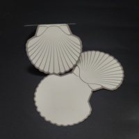 Cartes personnalisées découpées en forme de coquille, imprimées en couleur, gaufrées et pliables ; Idéales pour les affaires, les mariages et les invitations.
