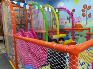 Aire de jeux intérieure avec filet de protection en PVC, château malicieux pour enfants, garçon <span class=keywords><strong>et</strong></span> fille - Product Image 3