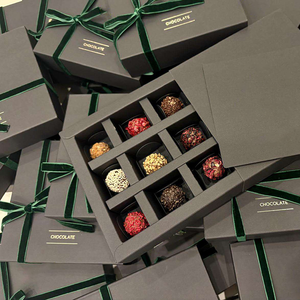 Wholesale Custom Logo Luxury <strong>Chocolate</strong> <strong>Box</strong> with Wrapping and <strong>Christmas</strong> Truffle <strong>Box</strong> for Cookies Gift <strong>Box</strong> - Product Image 2