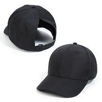 Nueva Gorra de Béisbol Unisex para Padres e Hijos, Estilo Europeo-Americano, Material PVC, 6 Paneles, con Orificio para Cola de Caballo