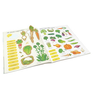 Haute qualité enfants libération papier autocollant livre mignon dessin animé fruits légumes réutilisable autocollant livre pour les enfants - Product Image 3