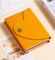 Carnet A5 en cuir PU avec fermoir magnétique en forme de cœur, couverture rigide, logo personnalisé, journal intime pour cadeau de Saint-Valentin, école, bureau
