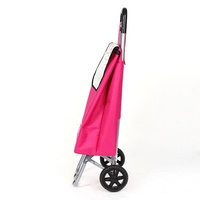 Chariot de courses pliable personnalisé avec logo, en tissu Oxford 600D, portable et durable, sac de courses réutilisable sur roulettes