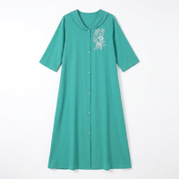 Lignes Dames Groene Moslimjurk Hoge Kwaliteit Islamitische Kleding Arabische Turkse Moslimjurk