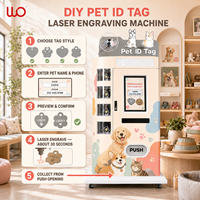 Distributeur automatique intelligent de cartes d'identification pour animaux de compagnie avec gravure laser, SDK intégré, écran tactile et gestion cloud pour une personnalisation optimale