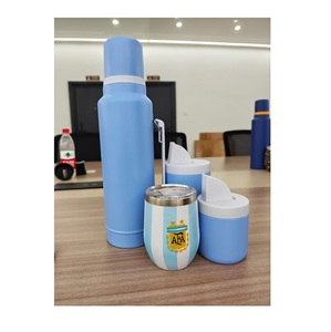 Set de Termo de 25 oz y Mate de 8 oz, 1.0L 1.3L, Botella de Agua de Acero Inoxidable, Set de Mate, Taza Reutilizable Personalizada - Product Image 1