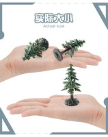 Modèle de simulation d'arbre de pin persistant pour paysage forestier, décoration de table de sable