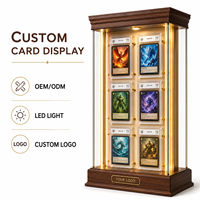 Support de présentation de cartes à collectionner TCG personnalisé avec logo, pour les magasins de détail, avec base en métal