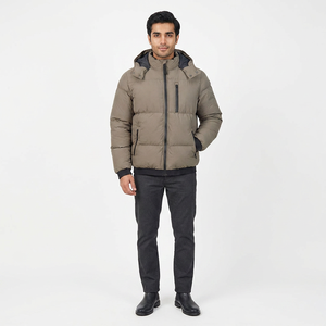 Vestes matelassées en toile pour hommes avec logo personnalisé sur le devant, style High Street, qualité supérieure du Pakistan, mode durable, imperméables - Product Image 1