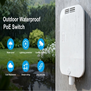 <span class=keywords><strong>Switch</strong></span> <span class=keywords><strong>Ethernet</strong></span> Impermeabile da Esterno con 8 Porte Gigabit <span class=keywords><strong>PoE</strong></span> e 2 Porte SFP Uplink, Tutto in Uno - Product Image 2