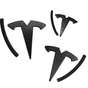 Logo décalcomanie accessoires ABS <span class=keywords><strong>emblème</strong></span> Blackout couverture autocollant <span class=keywords><strong>emblème</strong></span> pour <span class=keywords><strong>Tesla</strong></span> modèle 3 Y 2024 2023 2022 2021 2020 - Product Image 1