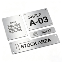 Plaque de signalisation métallique personnalisée pour zone de chargement, porte de quai, direction logistique d'entrepôt