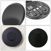 Vente en gros d'ensemble de câbles de chargement rond portable 5 en 1 USB 60w câble de données kit de stockage boîte avec logo