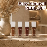 KUDAN 20Y Factory Coffee Trend Vernis à ongles pelable à l'eau séchage rapide sans odeur CPNP HALAL ISO22716 OEM Vente en gros Faible MOQ