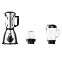 Draagbare 1,5L RVS Elektrische Sapcentrifuge & Blender 2-in-1 Multifunctioneel 5 Snelheden Keukenapparaat