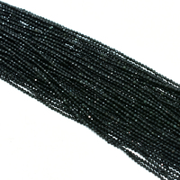 Usine en gros naturel 3mm à facettes obsidienne noire perles de pierres précieuses en vrac pour bijoux à bricoler soi-même