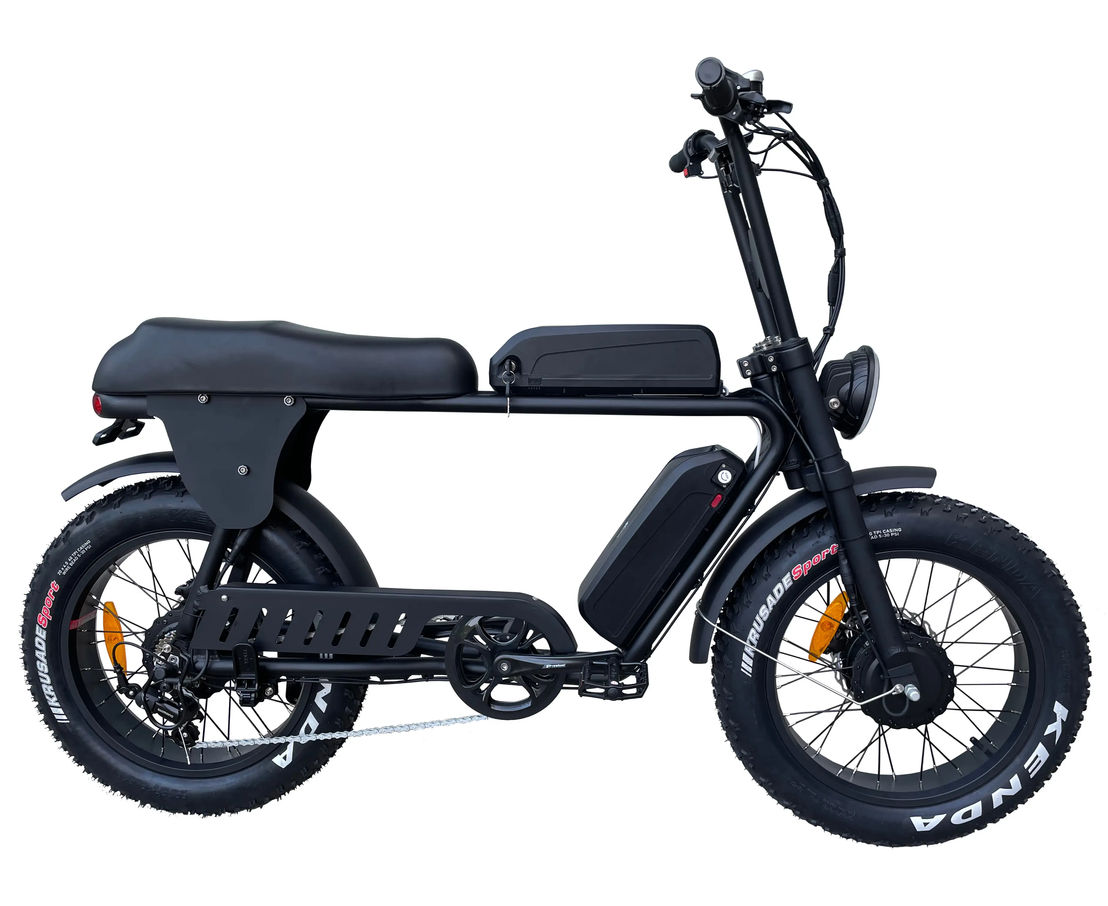 48V 150W uzun menzilli çift motorlu elektrikli kalın tekerlekli bisiklet 20 "* 4. Yetişkinler için 0 iri tekerli elektrikli bisiklet