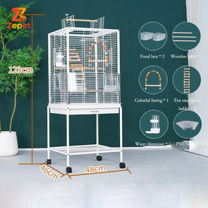 メーカー卸売の鳥類飼育ケージ、ペットの鳥のためのインタラクティブな天窓付きトップルーフ - Product Image 4