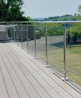Poteau de balustrade en verre d'acier inoxydable de vente chaude de BNS avec des pinces