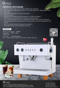 เครื่องชงกาแฟเอสเพรสโซแบบมืออาชีพ รุ่น CRM3143 พร้อมหม้อต้มหลายตัวและปั๊มโรตารี่ ลดราคาพิเศษ - Product Image 6