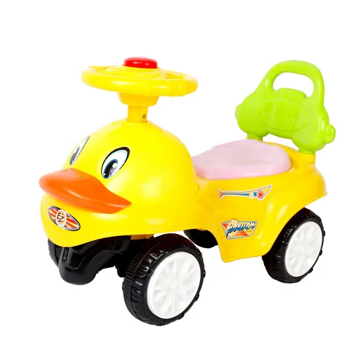 Coche de juguete deslizante para bebé, coche de juguete con música para venta al por mayor, popular de plástico para niños pequeños, Andador de 4 ruedas, Scooter, juguete para montar
