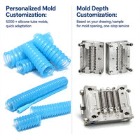 Tube en silicone extensible personnalisé, résistant aux plis, pour pompe péristaltique médicale, pièces d'équipement de transfert de fluides