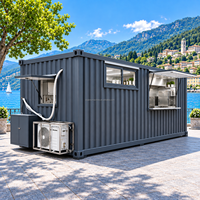 ETODEVICE Cuisine mobile personnalisée en conteneur de 20 pieds ou 40 pieds, restaurant commercial en conteneur maritime avec équipement de cuisine complet