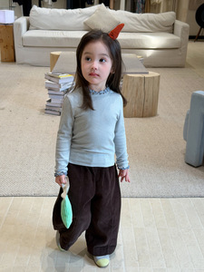 <span class=keywords><strong>Maglietta</strong></span> Basica Aderente a Maniche Lunghe per <span class=keywords><strong>Bambina</strong></span> 1-5 Anni, Autunno 2026 - Product Image 6