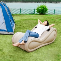 Canapé gonflable électrique pour couples, outil de plaisir intime, forte capacité de charge, économie d'effort, coussin d'air floqué, mobilier de bondage sexuel