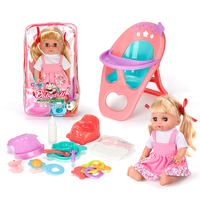 Poupée Bébé Reborn en Silicone de 14 Pouces avec 12 Sons, Boit et Fait Pipi, Accessoires de Jeu d'Imitation pour Enfants Filles