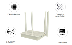 נתב סיב אופטי WSEELASER XR4200-L7 XPON Epon/Gpon ONU עם 4GE, VOIP, WIFI כפול, ONT, CATV, FTTH, SFP 20 ק\\\"מ, 5DBI, RJ45, 1550 ננומטר, פרוטוקול L3 - Product Image 5