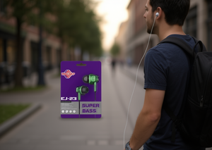 Auricolari Cablati Wisdomup EJ-23 con Driver Dinamico Super Bass, Connettore da 3,5 mm, Struttura in Plastica e Metallo - Product Image 2