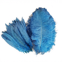 45-50cm citron naturel panache plumes d'autruche pour fête carnaval maison mariage pièce maîtresse noël vacances décor bricolage artisanat Floral