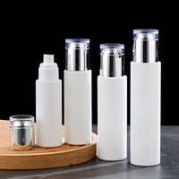 Flacon pompe rond en verre blanc/transparent de luxe 30ml-120ml pour sérums de soin, emballage cosmétique et diffuseurs à bâtonnets, avec sérigraphie